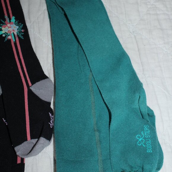 Size 6/7 Lot of 3 Thicker Tights Cotton deux par deux & Boboli - Picture 4 of 4
